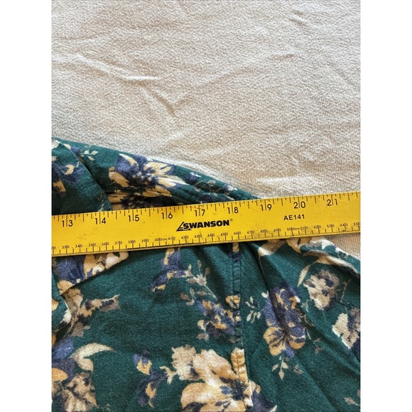 Abercrombie &Finch Men's Shirt Med Multi Summer Linen Blend Floral Boxy Relaxed - Picture 3 of 11